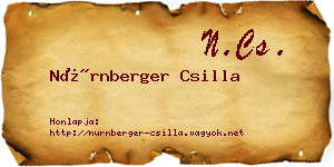 Nürnberger Csilla névjegykártya