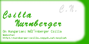 csilla nurnberger business card